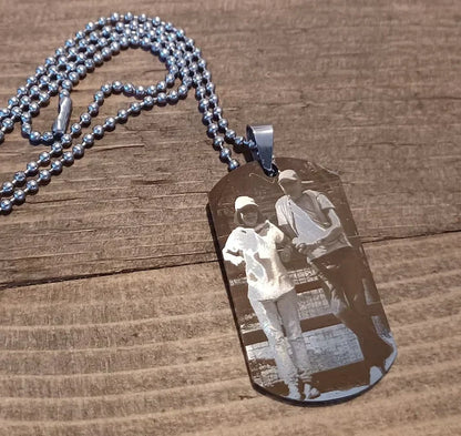 Personalized Full Photo Engraved Pendant